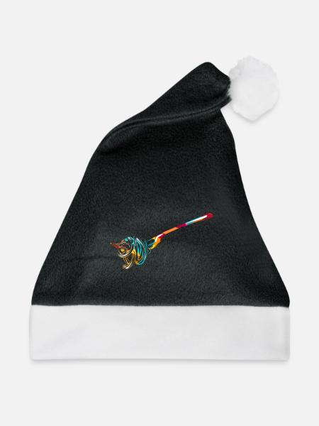 Herzhafter Spaghetti Kochabend - Weihnachtsmütze - Schwarz/Weiß