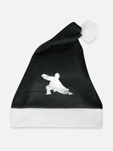 Meditatives Tai Chi Atemübung - Weihnachtsmütze - Schwarz/Weiß - Vorne