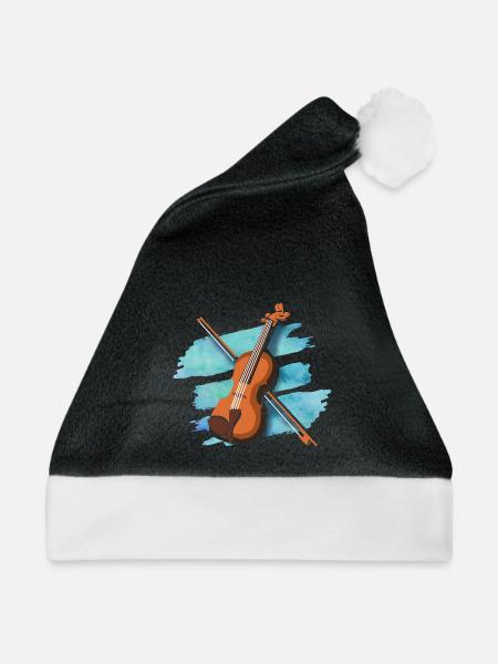 Eleganter Geigenbogen Virtuose - Weihnachtsmütze - Schwarz/Weiß