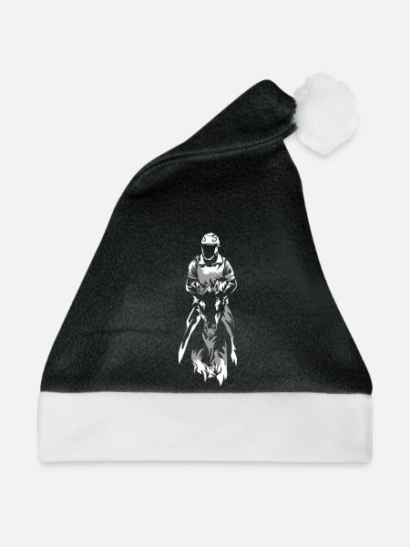 Zäher Distanzritt Ausdauerreiter - Weihnachtsmütze - Schwarz/Weiß