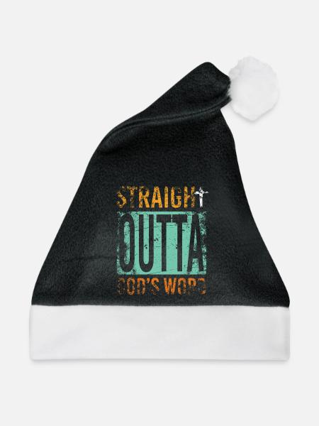Christ Geschenk - Weihnachtsmütze - Schwarz/Weiß