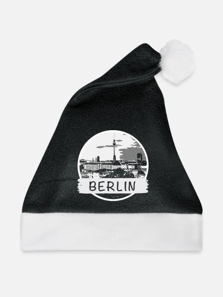 Berlin City - Weihnachtsmütze - Schwarz/Weiß