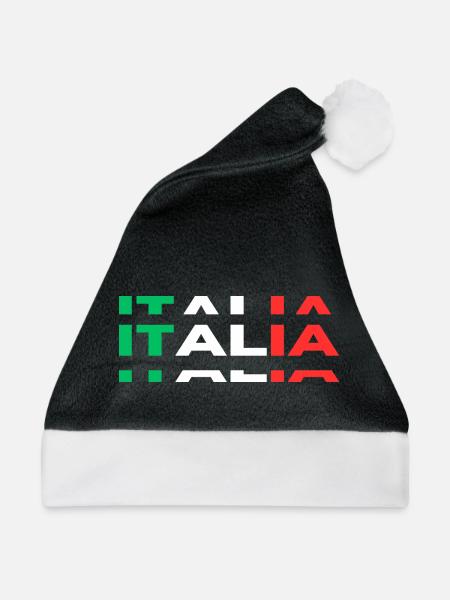 ITALIA - Weihnachtsmütze - Schwarz/Weiß