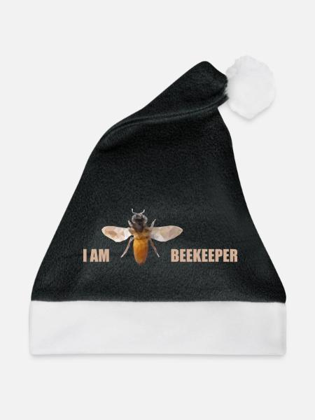 i am beekeeper - Weihnachtsmütze - Schwarz/Weiß