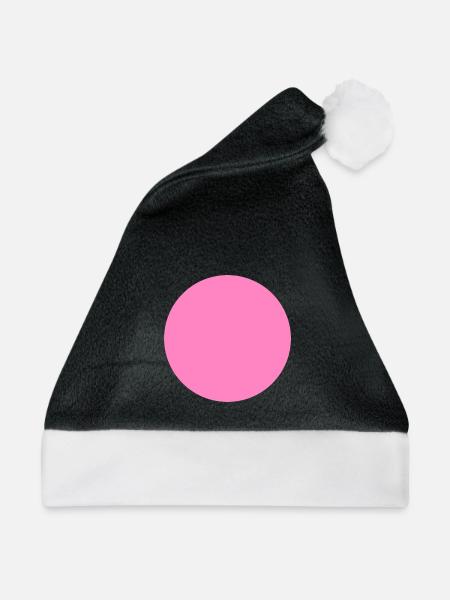 Kreis Symbol Rosa - Weihnachtsmütze - Schwarz/Weiß