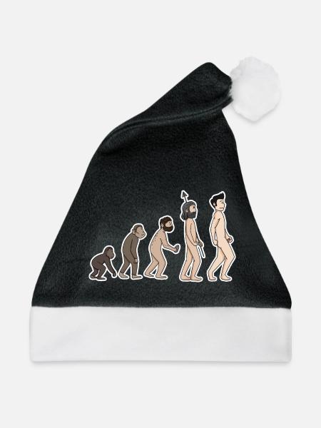 Evolution - Weihnachtsmütze - Schwarz/Weiß