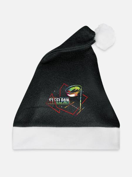 Beschwingter Steelpan Karneval - Weihnachtsmütze - Schwarz/Weiß - Vorne