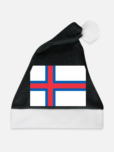 Färöer Inseln - Weihnachtsmütze - Schwarz/Weiß
