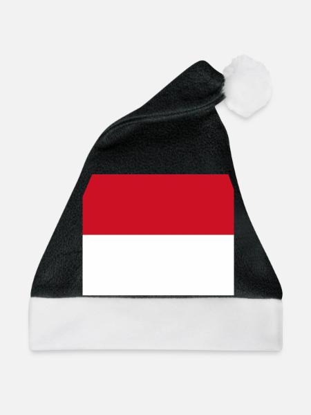 Monaco - Weihnachtsmütze - Schwarz/Weiß - Vorne