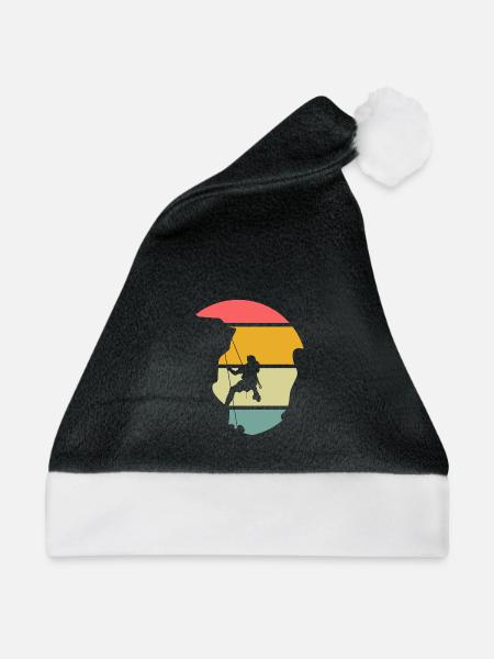 Felskletterer Geschenk - Weihnachtsmütze - Schwarz/Weiß
