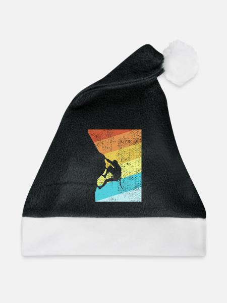Rock Climbing - Weihnachtsmütze - Schwarz/Weiß
