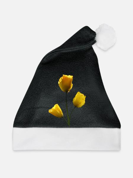 Mohn gelbe Mohnblumen - Weihnachtsmütze -