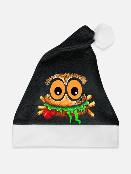 Der schreckliche Snack - Weihnachtsmütze - Schwarz/Weiß