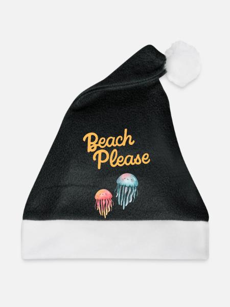 beach please Quallen - Weihnachtsmütze - Schwarz/Weiß