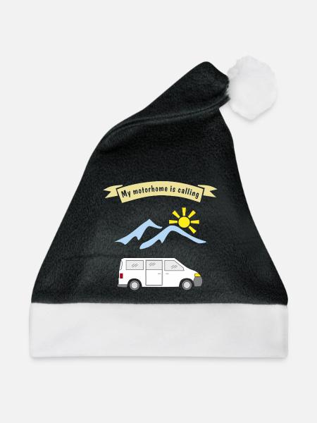 motorhome is calling - Weihnachtsmütze - Schwarz/Weiß