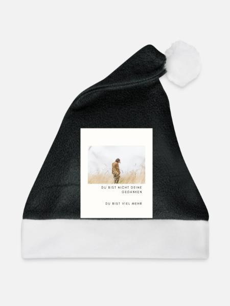 Du bist viel mehr - Weihnachtsmütze - Schwarz/Weiß