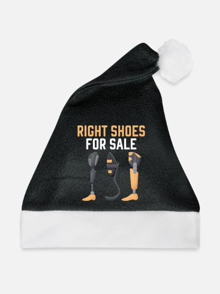 Rechte Schuhe zu verkaufen Behinderung Lustige Amp - Weihnachtsmütze - Schwarz/Weiß - Vorne