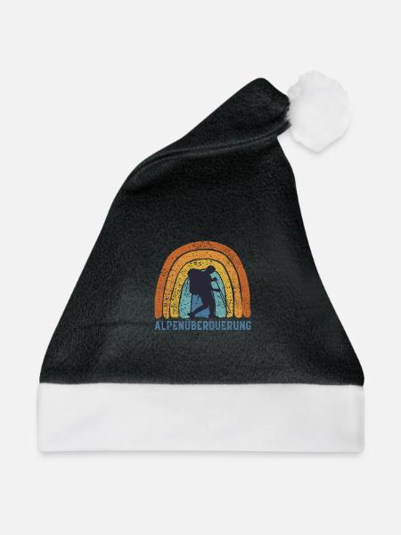 Alpenüberquerung Alpen Wandern - Weihnachtsmütze - Schwarz/Weiß