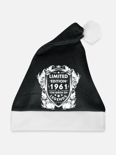 1961 - Weihnachtsmütze - Schwarz/Weiß