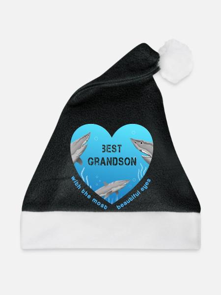 best grandson - Weihnachtsmütze - Schwarz/Weiß