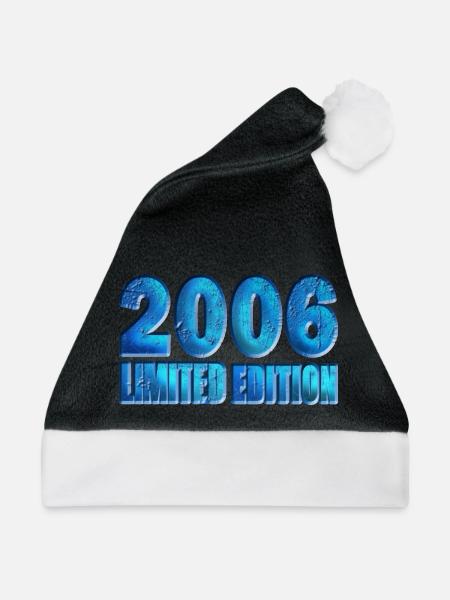 2006 Limited Edition 18. Geburtstag - Weihnachtsmütze - Schwarz/Weiß