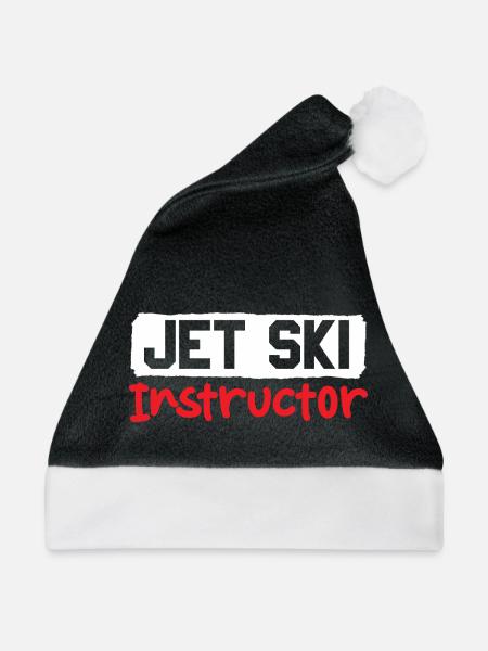 Jet Ski Instructor - Weihnachtsmütze - Schwarz/Weiß