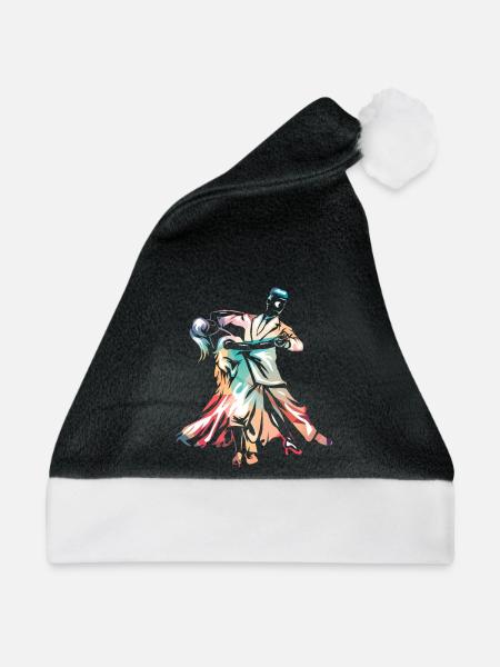 Beschwingter Foxtrott Tanzabend - Weihnachtsmütze - Schwarz/Weiß - Vorne