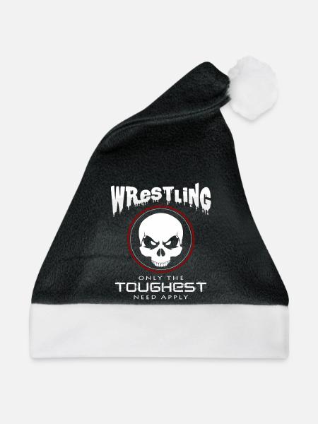 Wrestling - Weihnachtsmütze - Schwarz/Weiß - Vorne