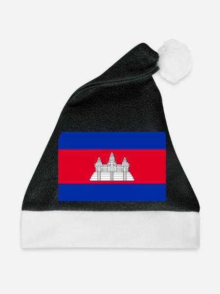 Kambodscha - Weihnachtsmütze - Schwarz/Weiß