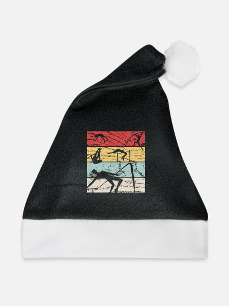 Hochsprung Retro - Weihnachtsmütze - Schwarz/Weiß