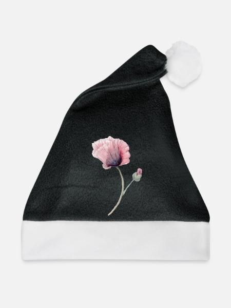 Blume - Weihnachtsmütze - Schwarz/Weiß