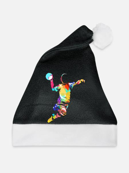 Blitzschneller Handball Torjäger - Weihnachtsmütze - Schwarz/Weiß