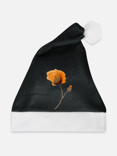 Blume - Weihnachtsmütze - Schwarz/Weiß