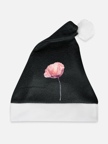 Blume - Weihnachtsmütze - Schwarz/Weiß