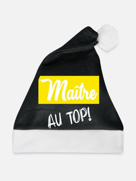 MEISTER. MEISTER. HUMOR - Weihnachtsmütze - Schwarz/Weiß - Vorne
