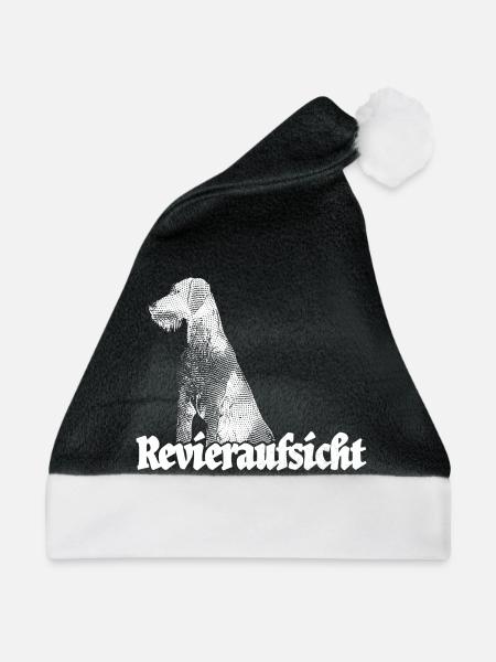 Revieraufsicht – Deutsch Drahthaar & Jagdhund - Weihnachtsmütze - Schwarz/Weiß