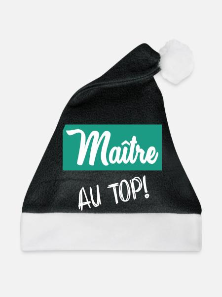 MEISTER. MEISTER - Weihnachtsmütze - Schwarz/Weiß - Vorne