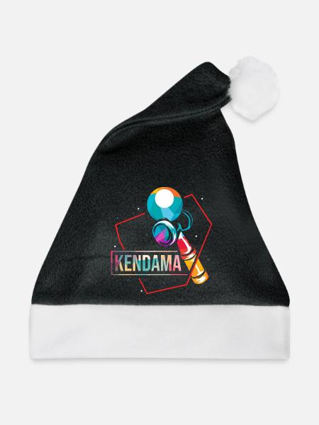 Spritziger Kendama Trickvariation - Weihnachtsmütze - Schwarz/Weiß