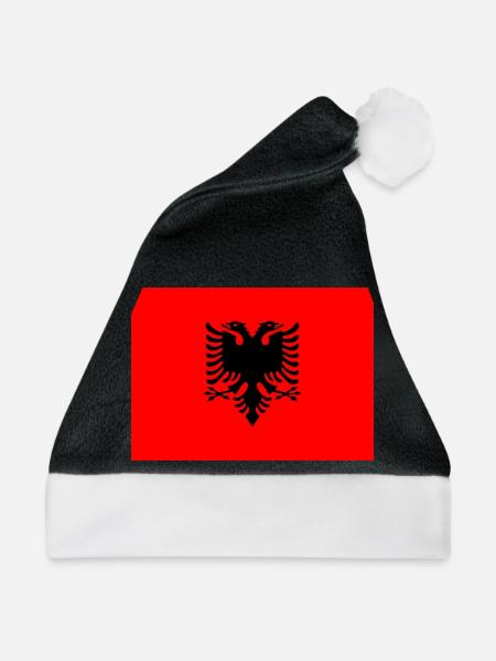 Albanien - Weihnachtsmütze - Schwarz/Weiß
