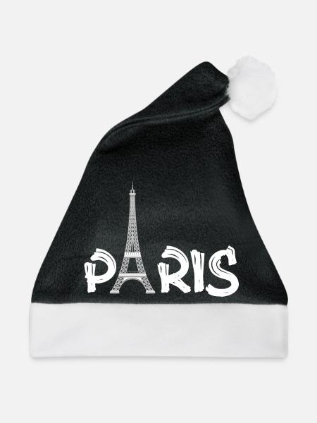PARIS - Weihnachtsmütze - Schwarz/Weiß