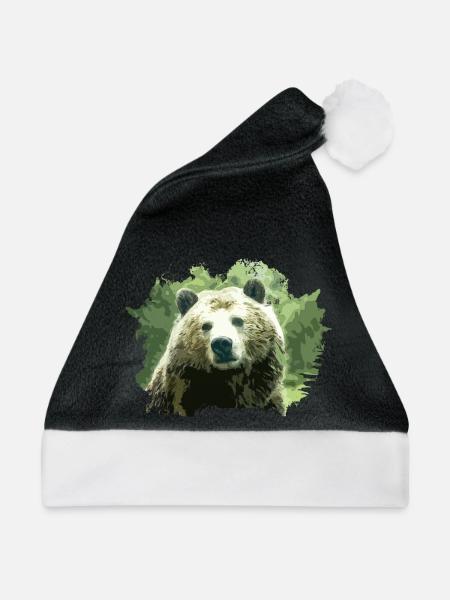 Bär - Weihnachtsmütze - 