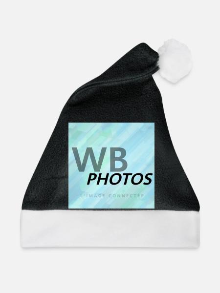HELLBLAUES WBP-LOGO - Weihnachtsmütze - Schwarz/Weiß