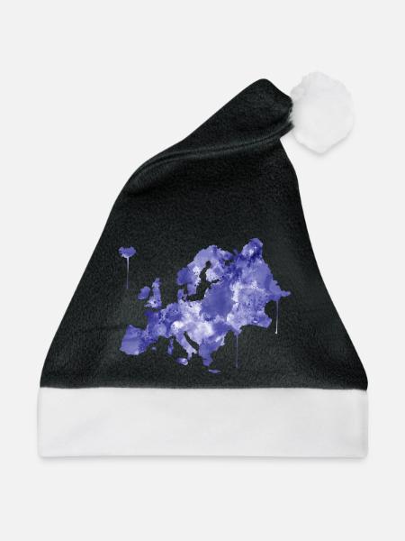 Europa - Weihnachtsmütze - Schwarz/Weiß