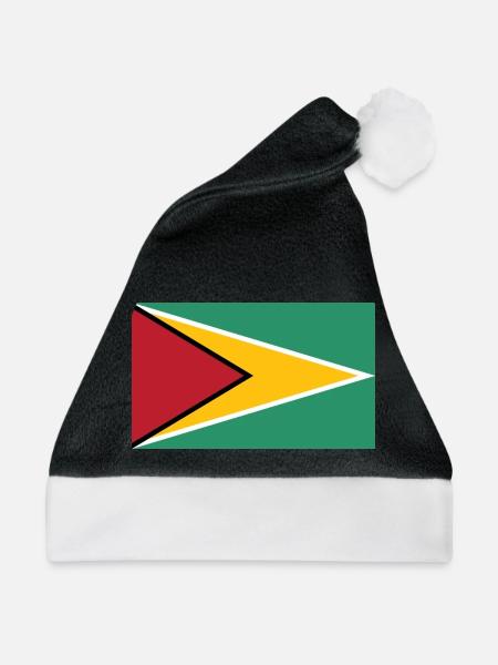 Guyana - Weihnachtsmütze - Schwarz/Weiß