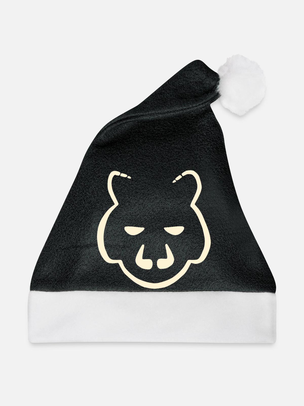 Blick - Weihnachtsmütze - Schwarz/Weiß - Vorne