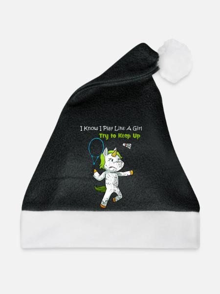 Badmintonspielerin Geschenk - Weihnachtsmütze -