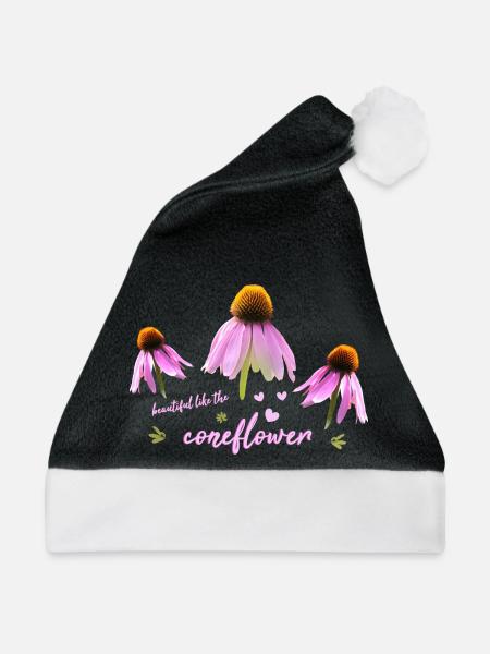 Coneflower Sonnenhut - Weihnachtsmütze - Schwarz/Weiß