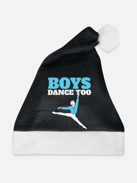 Boys Dance Too - Weihnachtsmütze - Schwarz/Weiß - Vorne