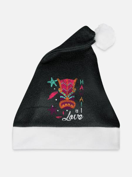Hawaii Vacations Love - Weihnachtsmütze - Schwarz/Weiß