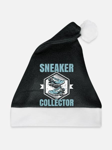 Sneaker Sammler Schuhsammlung Sneakerhead - Weihnachtsmütze - Schwarz/Weiß